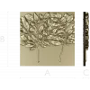Twin Leaf Decorative Panel STL