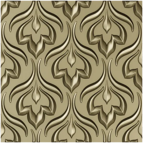 Ornate Floral Panel Relief STL