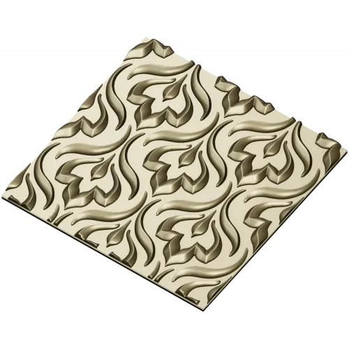 Ornate Floral Panel Relief STL