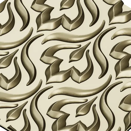 Ornate Floral Panel Relief STL