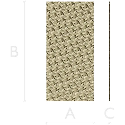 Woven Ribbon Decorative Panel STL for CNC
