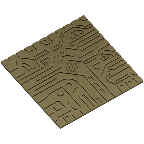Панель "КиберЛабиринт" - 3D модель STL для ЧПУ