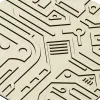Панель "КиберЛабиринт" - 3D модель STL для ЧПУ