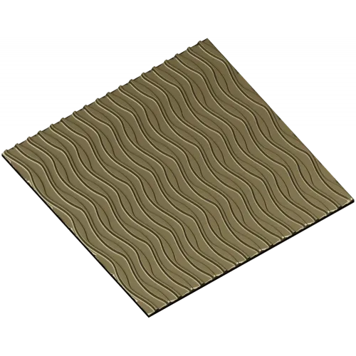 Wave Panel - seamless wavy relief STL for CNC
