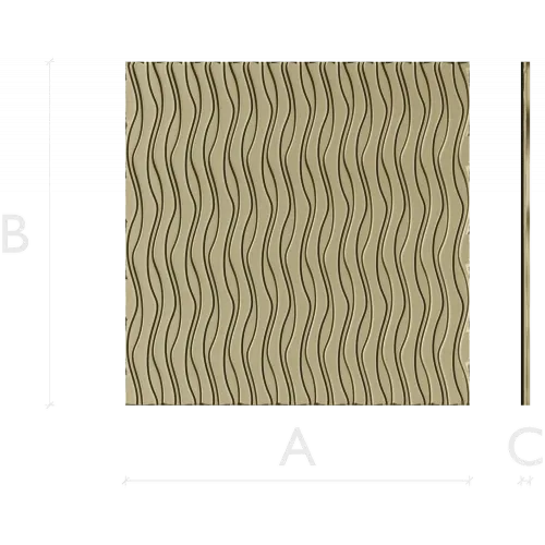 Wave Panel - seamless wavy relief STL for CNC