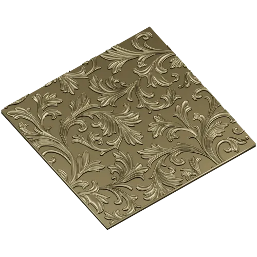 Акантовая декоративная панель - 3D модель STL для ЧПУ