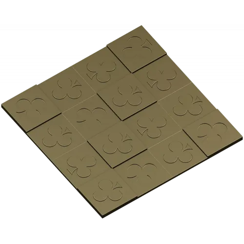 Клеверная Мозаика - 3D панель STL для ЧПУ