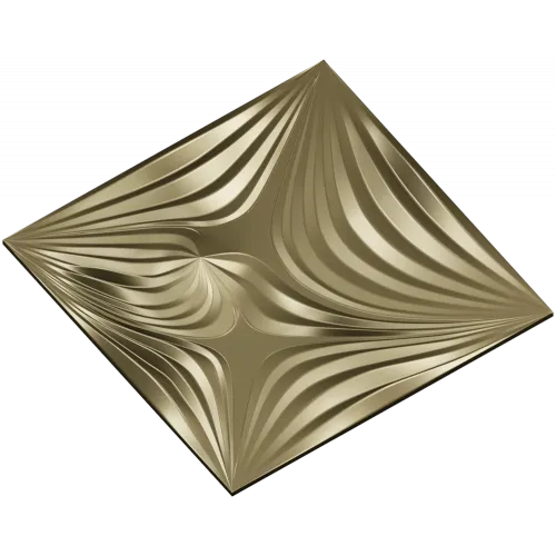 Radiant Wave Square Panel STL for CNC