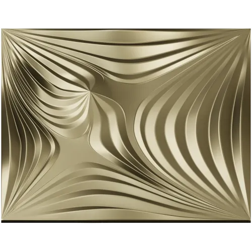 Radiant Wave Square Panel STL for CNC