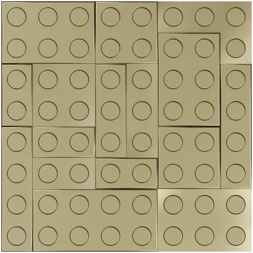 Stud Mosaic Relief Panel STL for CNC