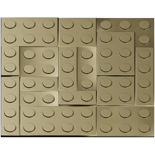 Stud Mosaic Relief Panel STL for CNC