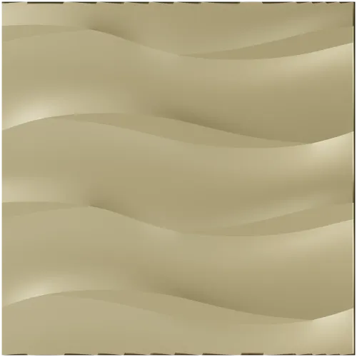 Undulating Wave Decorative Panel STL