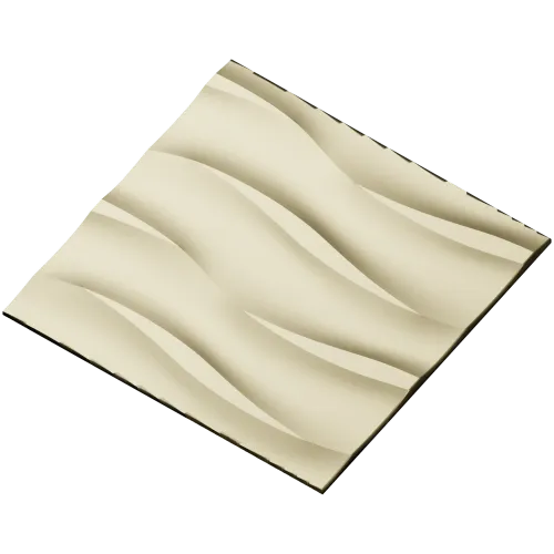 Undulating Wave Decorative Panel STL
