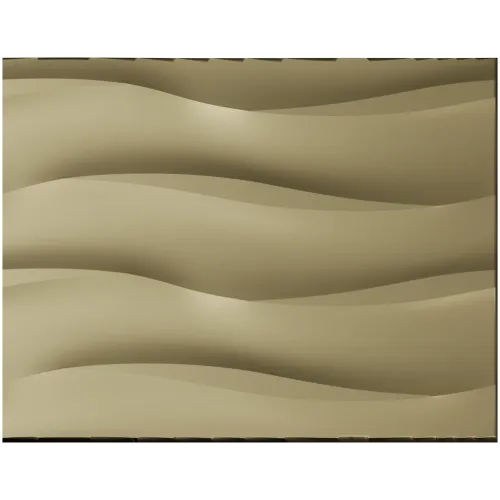 Undulating Wave Decorative Panel STL