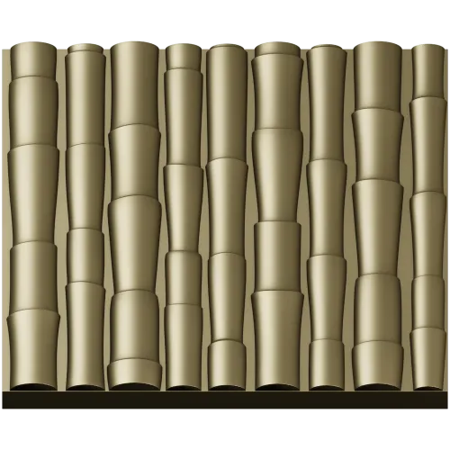 Bamboo Relief Panel STL for CNC