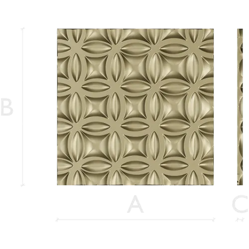 Petal Mosaic Decorative Panel STL