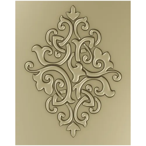 Arabesque Diamond Relief Panel STL