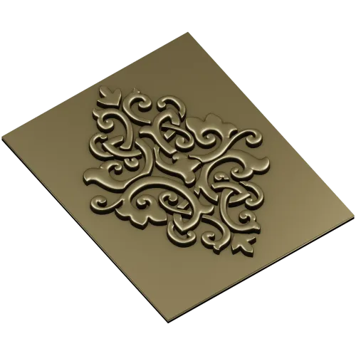 Arabesque Diamond Relief Panel STL