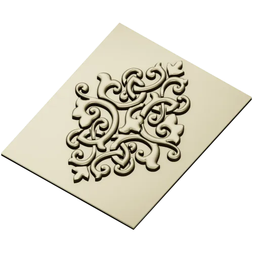 Arabesque Diamond Relief Panel STL