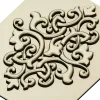 Arabesque Diamond Relief Panel STL