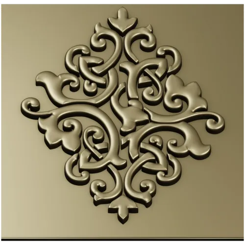 Arabesque Diamond Relief Panel STL