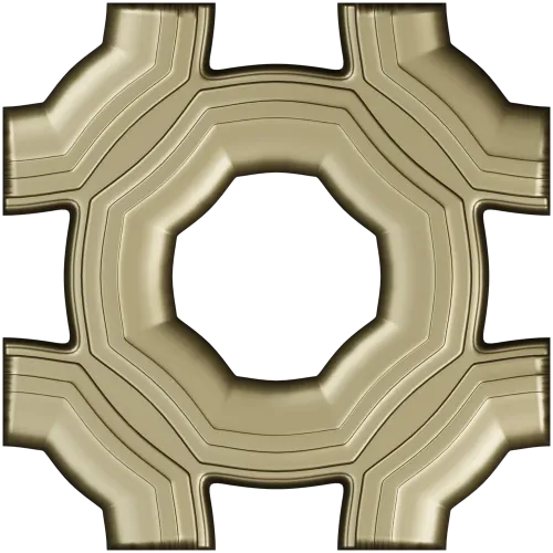 Helios Rosette - high-relief STL 3D model for CNC carving