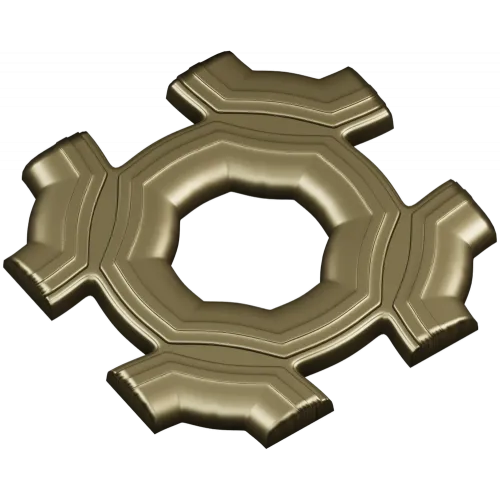 Helios Rosette - high-relief STL 3D model for CNC carving