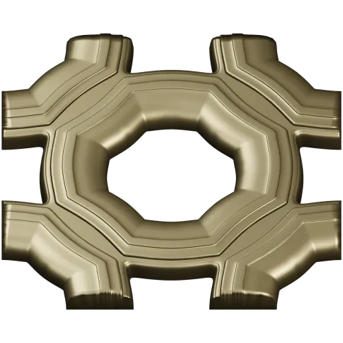 Helios Rosette - high-relief STL 3D model for CNC carving