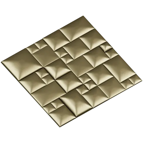 Quilted Cube Panel - 3D STL relief for CNC