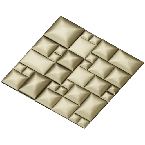 Quilted Cube Panel - 3D STL relief for CNC