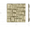 Quilted Cube Panel - 3D STL relief for CNC