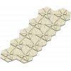 HexaFlora decorative hex panel - STL 3D model for CNC