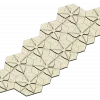 HexaFlora decorative hex panel - STL 3D model for CNC