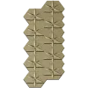 HexaFlora decorative hex panel - STL 3D model for CNC