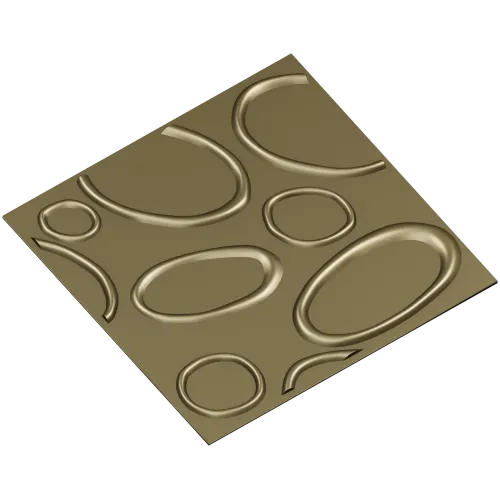 Панель "Органические овалы" - 3D модель STL для ЧПУ