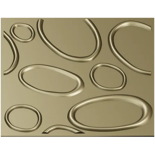 Панель "Органические овалы" - 3D модель STL для ЧПУ