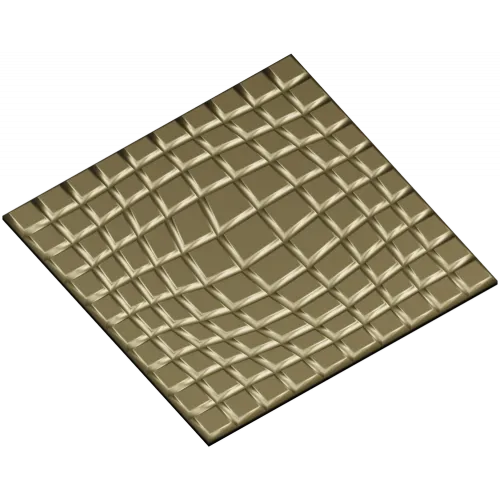 Рельефная панель "Квадро-волна" - 3D STL для ЧПУ