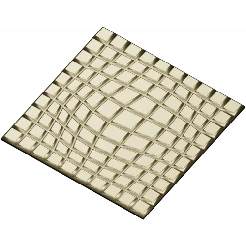 Рельефная панель "Квадро-волна" - 3D STL для ЧПУ