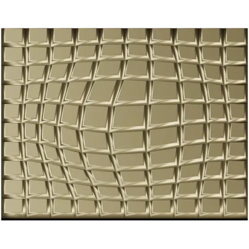 Рельефная панель "Квадро-волна" - 3D STL для ЧПУ