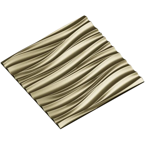 Waveflow Relief - decorative panel 3D model (STL) for CNC
