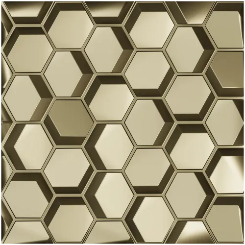 Hexagonal Honeycomb Relief Panel - STL 3D Model for CNC