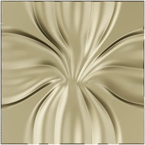 Radiant Bloom decorative panel - STL 3D model for CNC milling