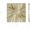 Radiant Bloom decorative panel - STL 3D model for CNC milling