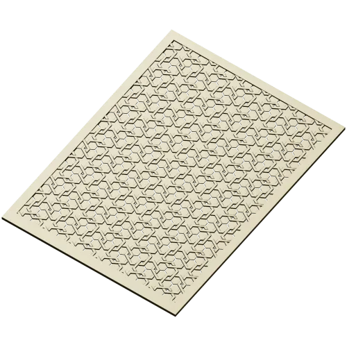 Isometric Cube Lattice Panel - STL 3D model for CNC router