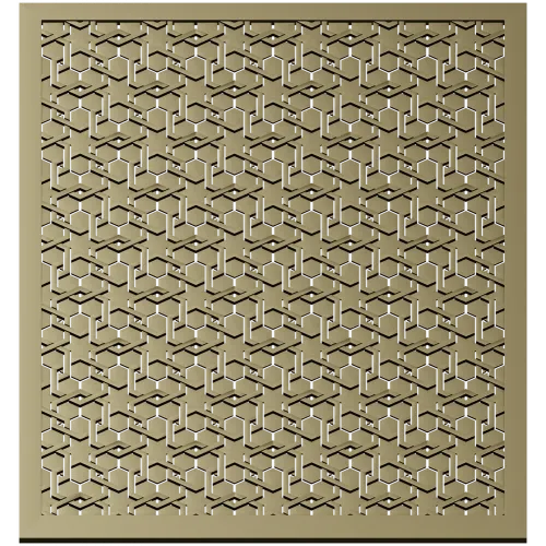 Isometric Cube Lattice Panel - STL 3D model for CNC router