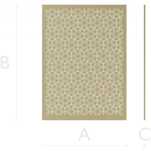 Isometric Cube Lattice Panel - STL 3D model for CNC router