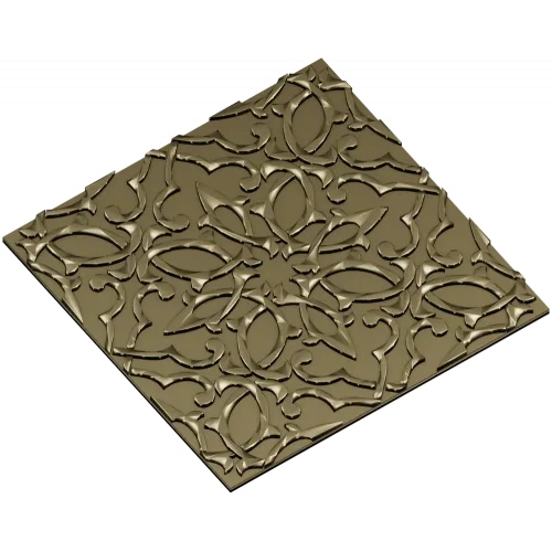 Arabesque Rosette Relief Panel - STL model for CNC