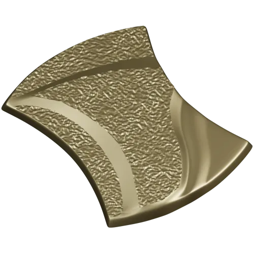Aurelia Wave Segment - STL 3D model for CNC decorative panel