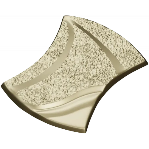 Aurelia Wave Segment - STL 3D model for CNC decorative panel