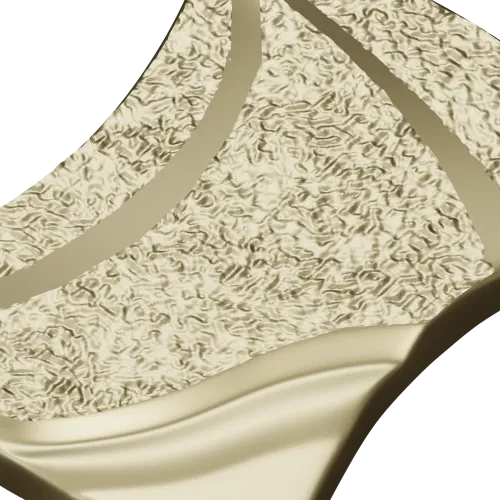 Aurelia Wave Segment - STL 3D model for CNC decorative panel